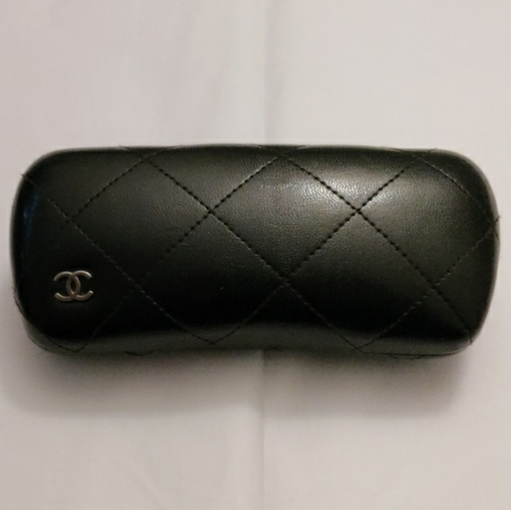 Chanel Quilted Hard Leather Eyewear Case